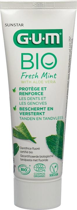 Actual product image GUM SUNSTAR Toothpaste Organic Paste (75 ml)