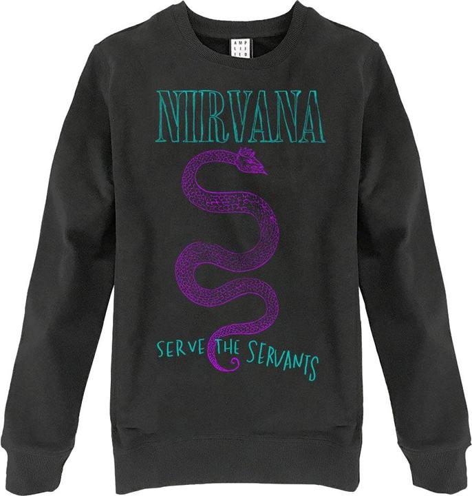Actual product image Amplified Unisex Adult Serve The Servants Nirvana Sweatshirt (M)