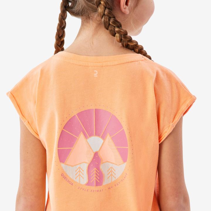 Actual product image Quechua T-Shirt Kinder Grösse 122–170 Wandern - NH100 orange (122, 128, 134, 140, 146, 152, 158, 164, 170, 125 B, 130 B)