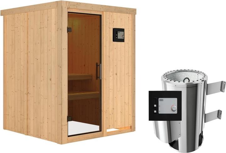 Actual product image Karibu Minja without roof rim (Plug & Play 3.6 KW external control)