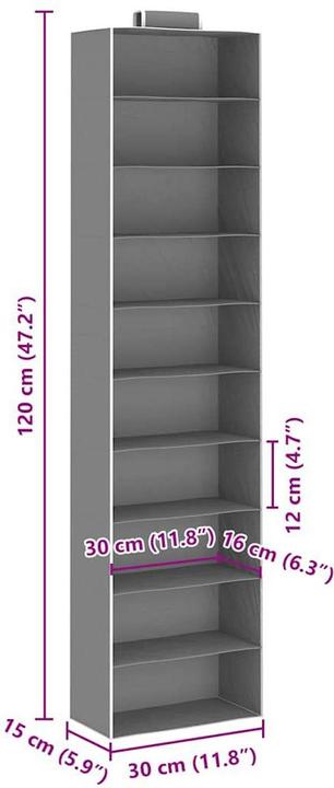 Actual product image VidaXL Hängeaufbewahrung