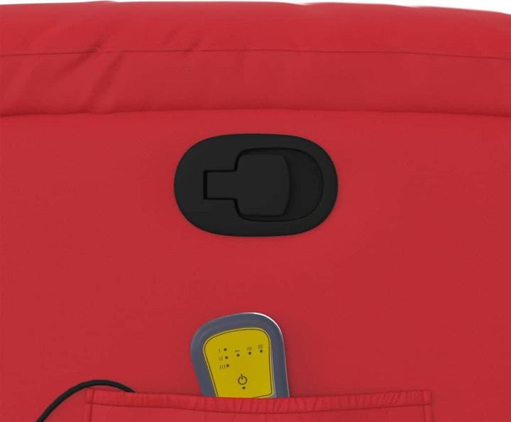 Image du produit VidaXL Fauteuil de massage rouge en similicuir,Couleur : rouge,Matériau : similicuir