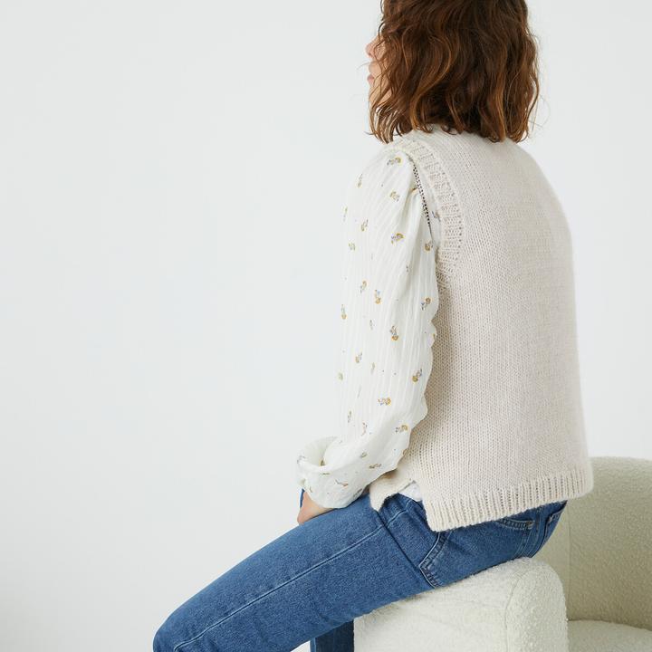 Immagine prodotto La Redoute Collections Slipover con scollo rotondo (M)