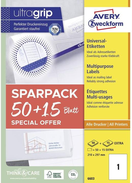 Produktbild Avery Universal-Etiketten