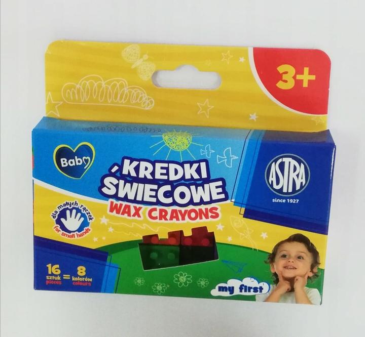Actual product image Astra BABY Wachs-Knochen 16 Stück, 8 Farben (Multicoloured, 16 x)