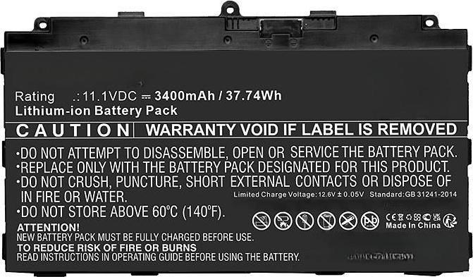 Produktbild CoreParts Battery for Fujitsu Tablet (3400 mAh)