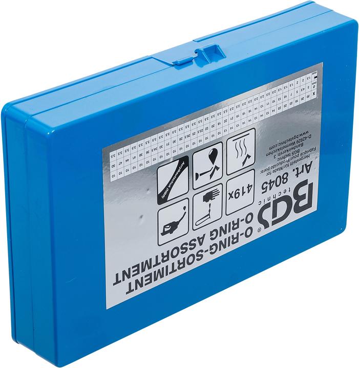 Produktbild BGS O-Ring-Sortiment Ø 3 - 50 mm 419-tlg.