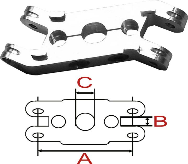 Immagine prodotto Reisenauer pezzo centrale turbo spinner 30/3,17/6mm con fissaggio a morsetto offset 0°