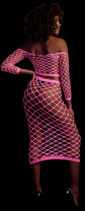 Actual product image Ouch! Long Sleeve Crop Top and Long Skirt (One size)