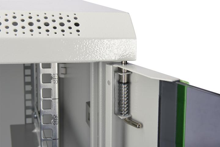 Produktbild Digitus 48,3cm 19Zoll Wandschrank 9HE SoHoline RAL7035 grau ohne Boden 505mmx600mmx450mm (9 HE, 19 Zoll Rack)
