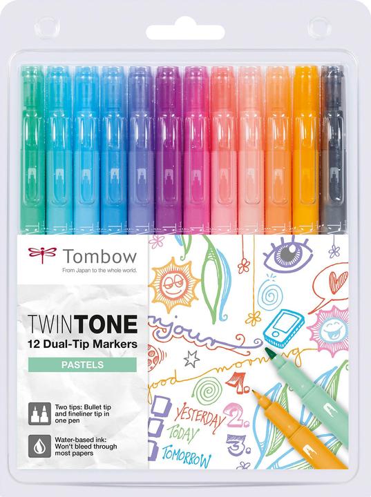 Produktbild Tombow TwinTone (Mehrfarbig, 12 x)