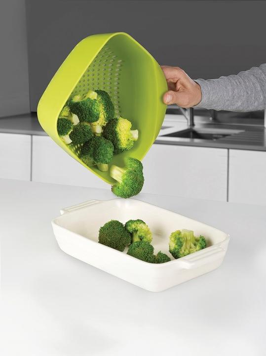 Produktbild Joseph Joseph Sieb quadratisch, stapelbar, gross, weiss, 19x20.5x11.4 cm (19.10 cm)
