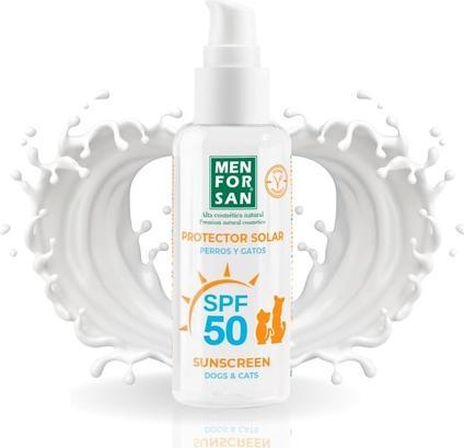 Immagine prodotto Menforsan Fattore di protezione solare 50 per cani e gatti 60ml (Gatto, Cane, 60 ml)