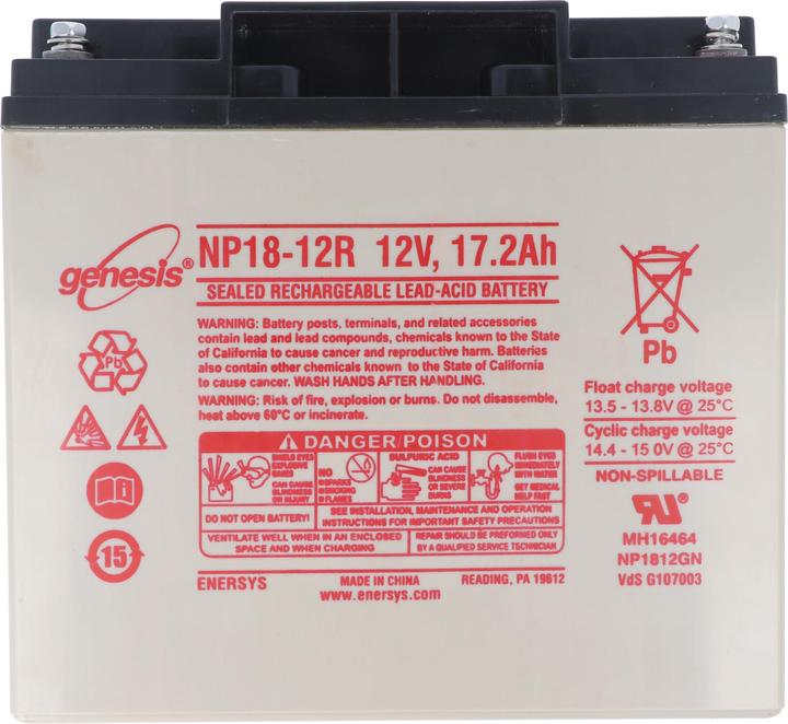 Produktbild Hawker Energy Hawker Enersys Genesis NP18-12R mit M5 Schraubanschluss (12 V, 17 Ah)