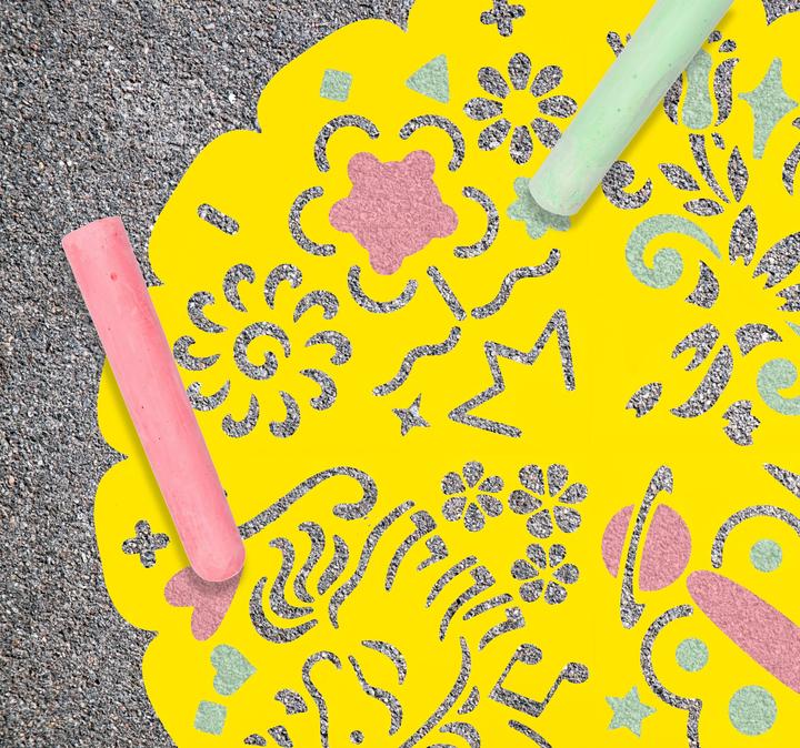 Image du produit Grafix Craie de trottoir Mandala