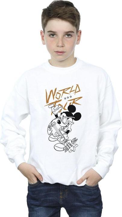 Actual product image Disney Boys Mickey Mouse World Tour Line Sweatshirt (128)