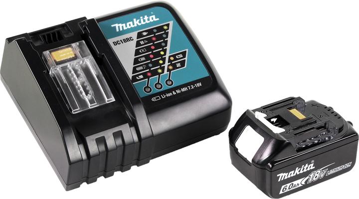 Produktbild Makita DMP 180 RG1 Akku Kompressor 18 V 8,3 bar + 1x Akku 6,0 Ah + Ladegerät (8.30 Bar, 12 l)