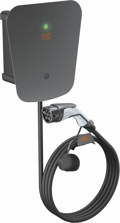 OBO Bettermann Wallbox WB AC BL KS Key 330x300x127 sw PC (Type 2, 22 kW)