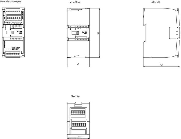Productafbeelding Siemens ANALOGE I/O SM 1234, 4AI/2AO