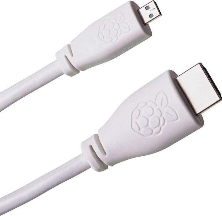 Actual product image Berrybase Official Raspberry Pi 4 Micro HDMI cable, black