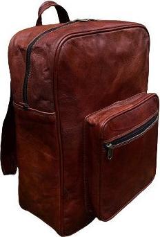 Actual product image Only-Bags.Store Leather Backpack, Travel Backpack Rucksack, Brown Leather Roll Top Backpack, Laptop Bag, Unisex