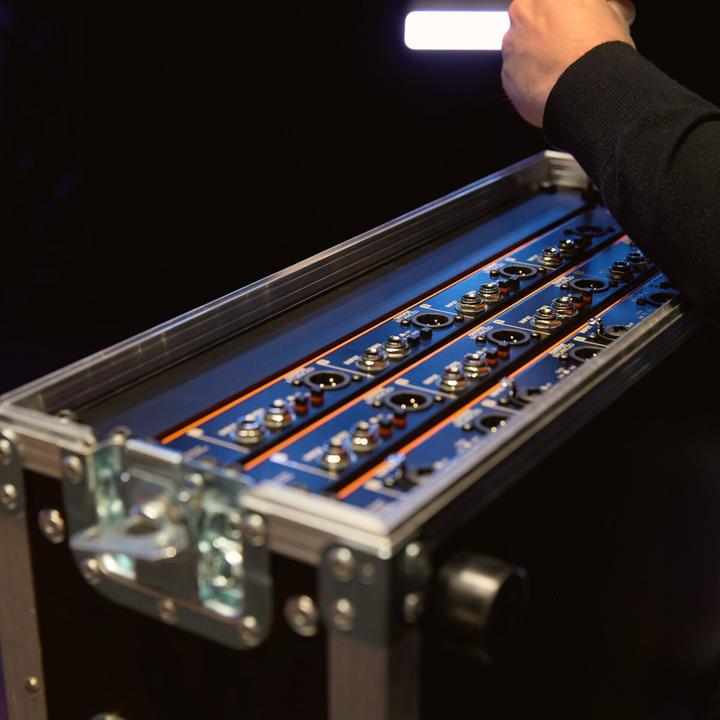 Actual product image Palmer Audio BRIDGE 4A - 4-channel active DI box in 19" rack format