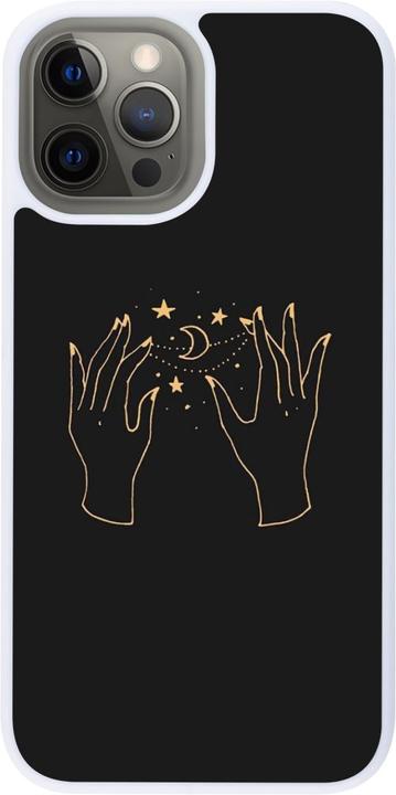 Actual product image PhoneLook Cover Silicone white Grey magic hands (Apple iPhone 12 Pro Max)