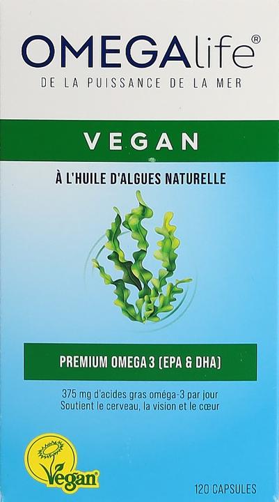 Image du produit Omega-Life Huile d'algues (120 pièce(s), Capsules, 120 g)