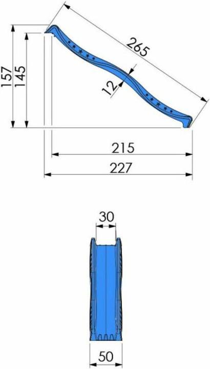 Image du produit Jungle Gym Glissière d'onde longue bleu