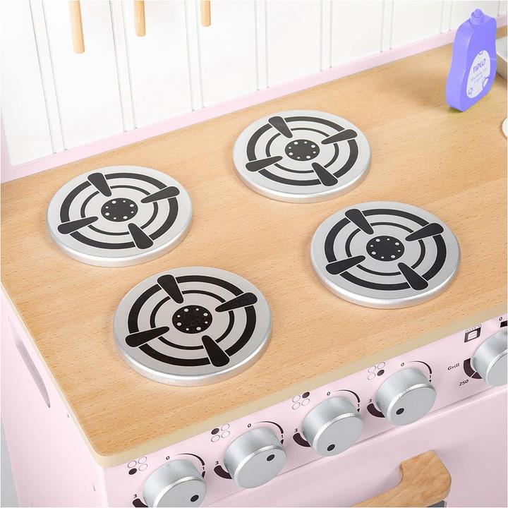 Produktbild Bigjigs Tidlo Holzspielküche Rural Pink, 7-teilig.