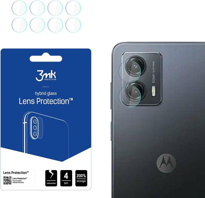 Actual product image 3MK Camera protection glass, camera glass (1 Piece, Motorola Moto G53)
