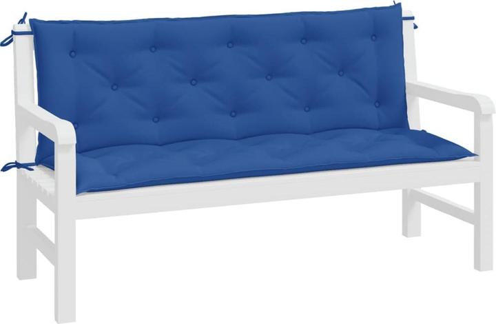 Image du produit VidaXL Coussins de banc de jardin 2 pcs. O x tissu ford (150 x 50 x 7 cm)