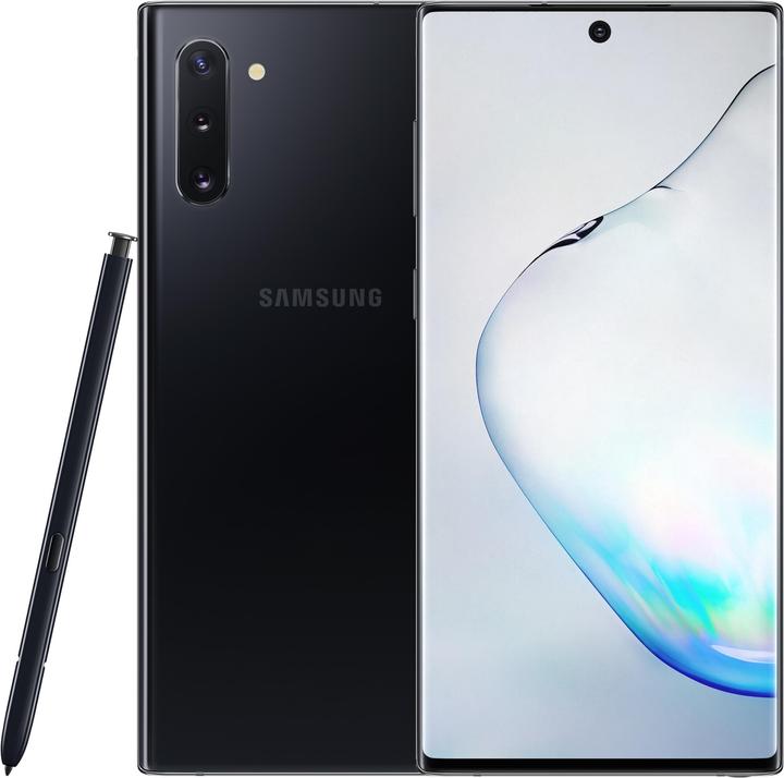 Productafbeelding Samsung Galaxy Note10 EU (256 GB, Aura Zwart, 6.30", Dubbele SIM, 16 Mpx, 4G)