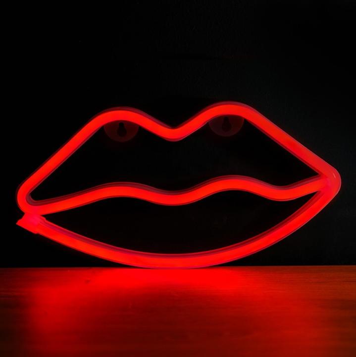 Immagine prodotto Forever Light Luce LED al neon LIPS rosso Pipistrello + USB FLNEO8 (2 cm)