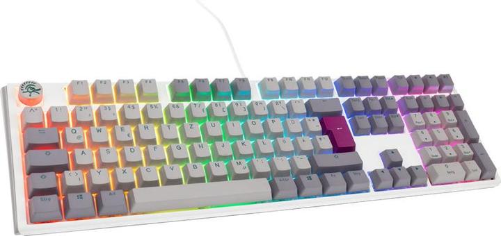 Actual product image Ducky One 3 Mist Grey Gaming Keyboard, RGB LED - MX-Ergo-Clear (US, Cable)