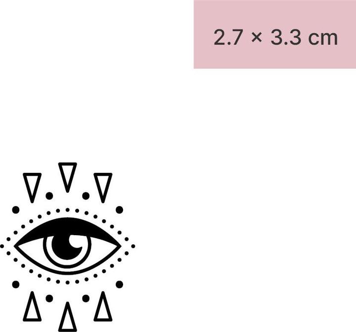 Image du produit minink Tatouage temporaire - Oeil abstrait