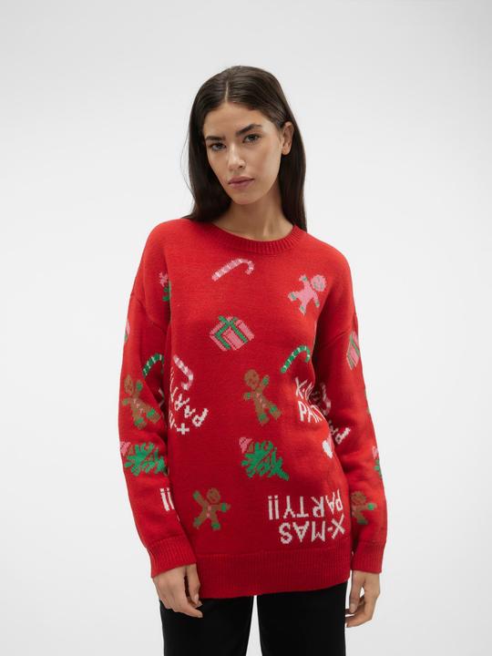 Actual product image Vero Moda VMXMASPARTY LS H/L O-NECK PULL. XMAS EXC Knitted Pullover (S)