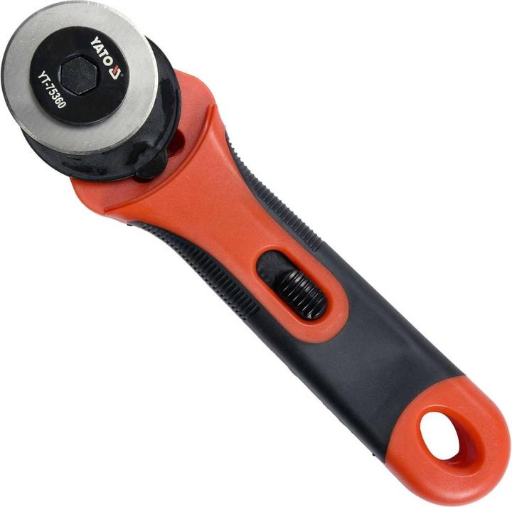 Image du produit Yato Couteau rotatif professionnel 45 mm | avec poignée souple | avant et arrière | YT-75360