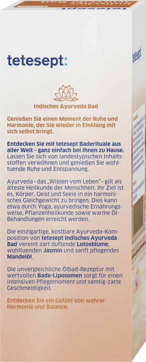 Produktbild Tetesept Medizinalbad Bäder der Welt Indisches Ayurveda 125 ml (125 ml, Badeöl)