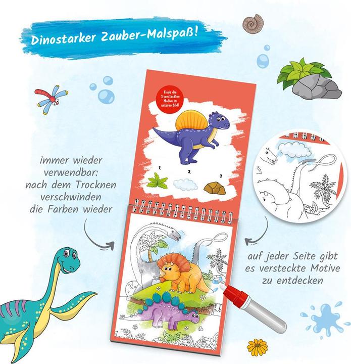 Image du produit Le plaisir de peindre à l'eau avec le crayon magique Dinosaure