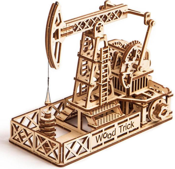 Image du produit Wood Trick Installation d'extraction de pétrole - Foreuse à pétrole - Kit de construction en bois 3D