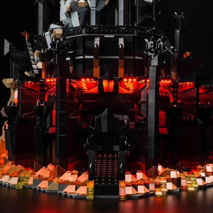 Actual product image BrickBling LED light set for LEGO The Lord of the Rings: Barad-dûr (10333) incl. remote control