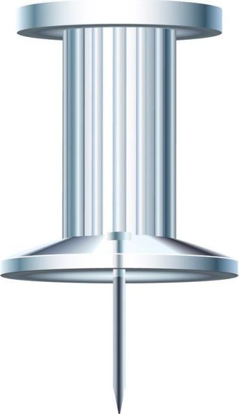 Image du produit Exacompta Boîte de 25 épingles Push Pins - Hauteur de pointe 7mm - 10mm de diamètre - Cristal (Colle à ongles, Transparent)