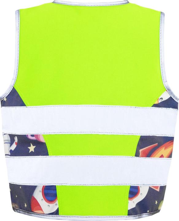 Actual product image Korntex Kinder Warnweste Action „Aerospace“ - CO2 Neutral - Neongrün/UFO - S (S)