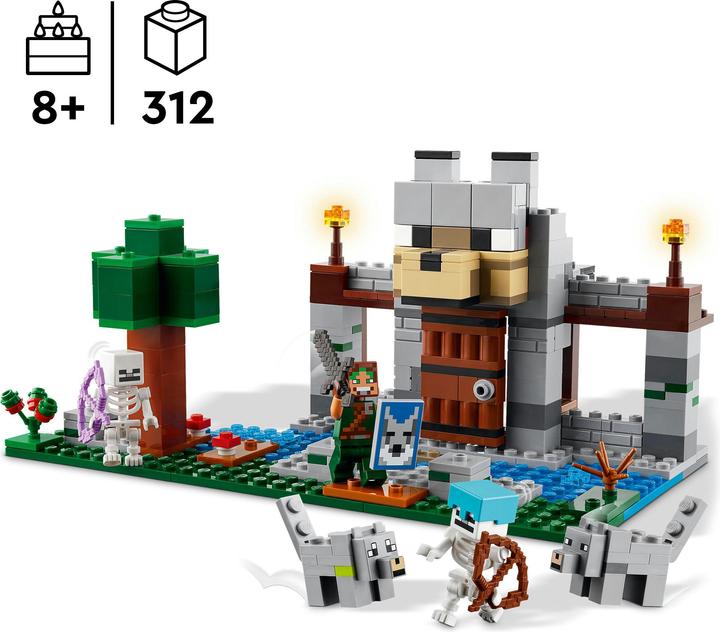 Produktbild LEGO Die Wolfsfestung (21261, LEGO Minecraft)