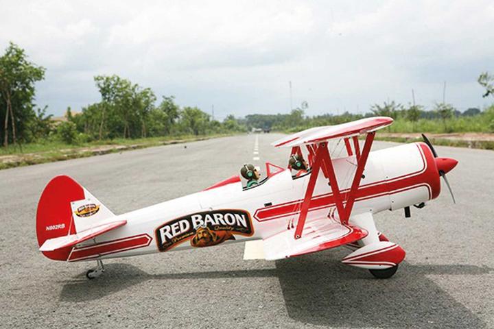 Actual product image Seagull Models stearman "red baron" biplane arf for electric or combustion engines (Scale Helicopter)