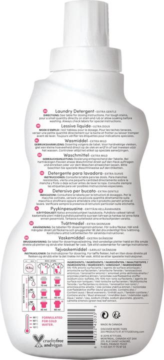 Actual product image Attitude Nature + (35 Washing cycles, Liquid)