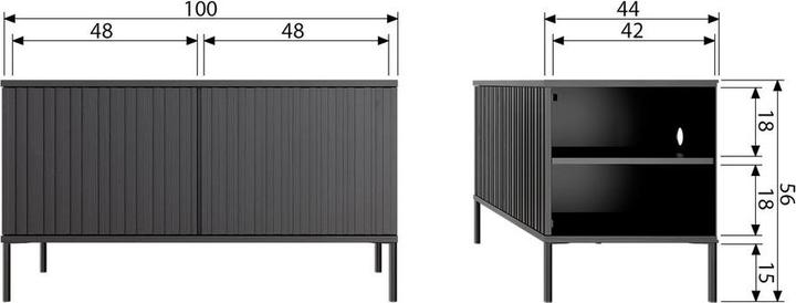 Actual product image Woood Gravure (56 x 100 x 44 cm)