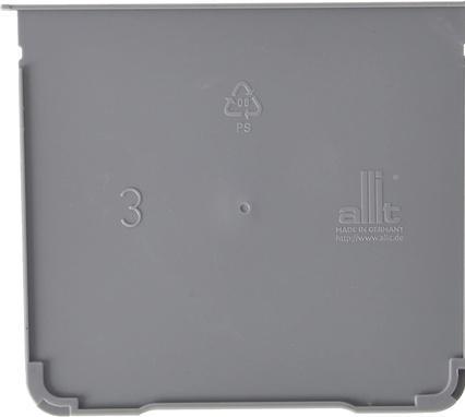 Immagine prodotto Allit Divisorio per ProfiPlus Box 3 grigio a giorno, realizzato in PP, per dividere una scatola in due