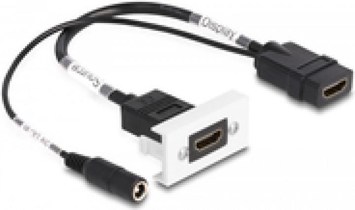Delock Adapter Easy45 4K60Hz HDMI-A - HDMI-A/Strombuchse (0.23 m, HDMI)